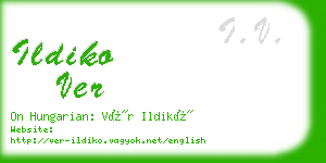 ildiko ver business card